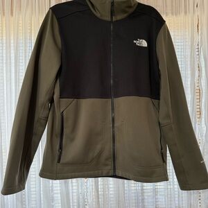 The North Face Men's Black and Green Jacket
